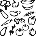 16 STICKERS COOKEO FRUITS ET LEGUMES*  - 2