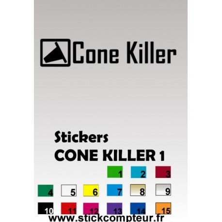 CONE KILLER 1 Stickers*  - 1
