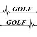 GOLF ELCTRIK 2004 Lot de 2 * - StickCompteur création stickers personnalisés