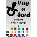 VAG A BORD 3 Stickers *  - 1