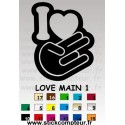 LOVE MAIN 1 Stickers * - StickCompteur création stickers personnalisés