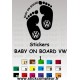 Stickers BABY ON BOARD VW 1 - 5