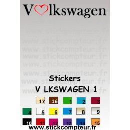 Stickers V LKSWAGEN 1  - 1