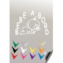 BEBE A BORD 3 Stickers *  - 3