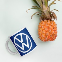 Mug Blanc Brillant Volkswagen 2020f ond bleu  - 3