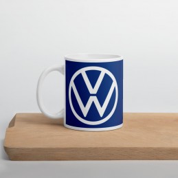Mug Blanc Brillant Volkswagen 2020f ond bleu  - 5