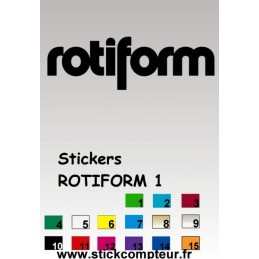 ROTIFORM 1 Stickers*  - 1