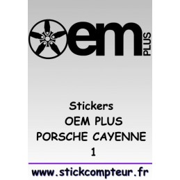 1 stickers OEM PLUS PORSCHE CAYENNE 1  - 1