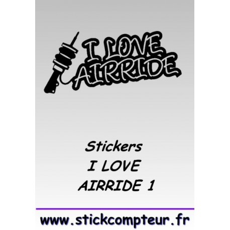 Stickers I LOVE AIRRIDE 1  - 1