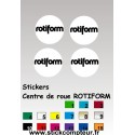 4 Stickers Centre de jantes ROTIFORM  - 1