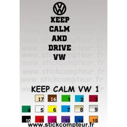 KEEP CALM VW 1