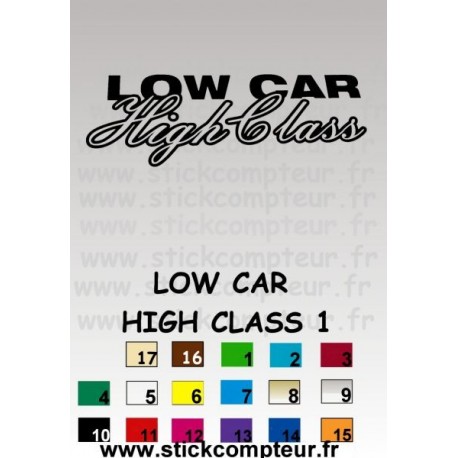 LOW CAR HIGH CLASS 1  - 1