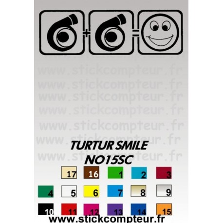 Stickers TURTUR SMILE NO15SC  - 1