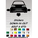 Stickers DOW-N-OUT GOLF 6 GTD  - 4