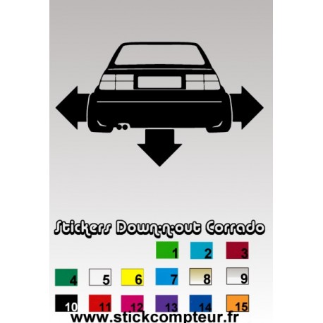 Stickers Down-n-out Corrado 1