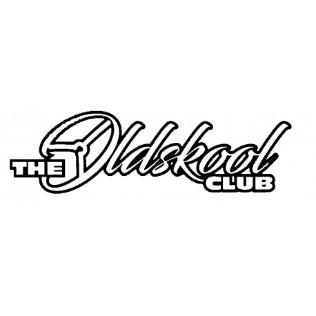 THE OLDSKOOL CLUB 2 COULEURS * - StickCompteur création stickers personnalisés