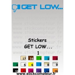 Stickers GET LOW ... 1  - 1