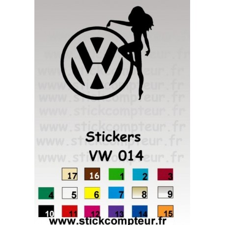 1 Stickers VW 014  - 1