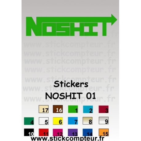 Stickers NOSHIT 01  - 1