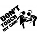 DONT TOUCH GIRL 122130 Stickers  * - StickCompteur création stickers personnalisés