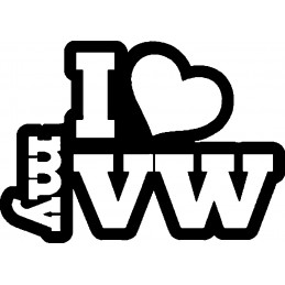 I LOVE MY VW 122130 Stickers  * - StickCompteur création stickers personnalisés