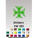 1 Stickers VW 001  - 1