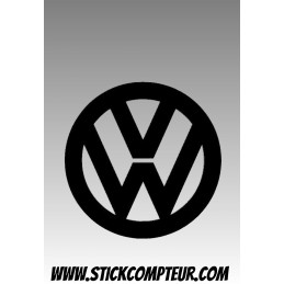VW 2 VOLKSWAGEN LOGO STICKERS*  - 1