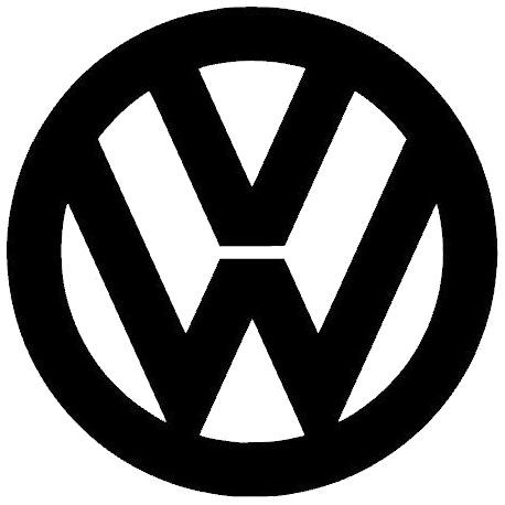 VW 2 VOLKSWAGEN LOGO STICKERS*  - 2