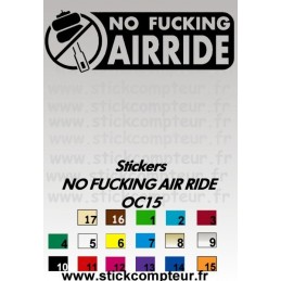 Stickers NO FUCKING AIR RIDE OC15  - 1