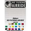 Stickers NO FUCKING AIR RIDE OC15  - 1