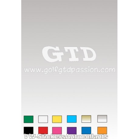 GOLF GTD PASSION 1 Autocollant  Stickers *  - 1
