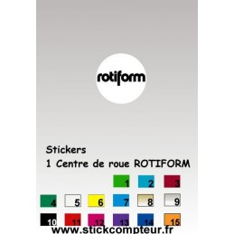 1 Sticker Centre de jantes ROTIFORM  - 1