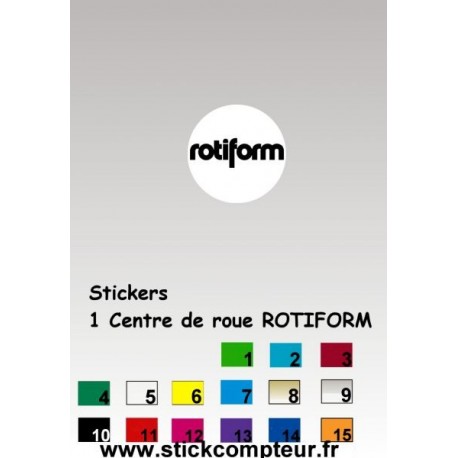 1 Sticker Centre de jantes ROTIFORM  - 1